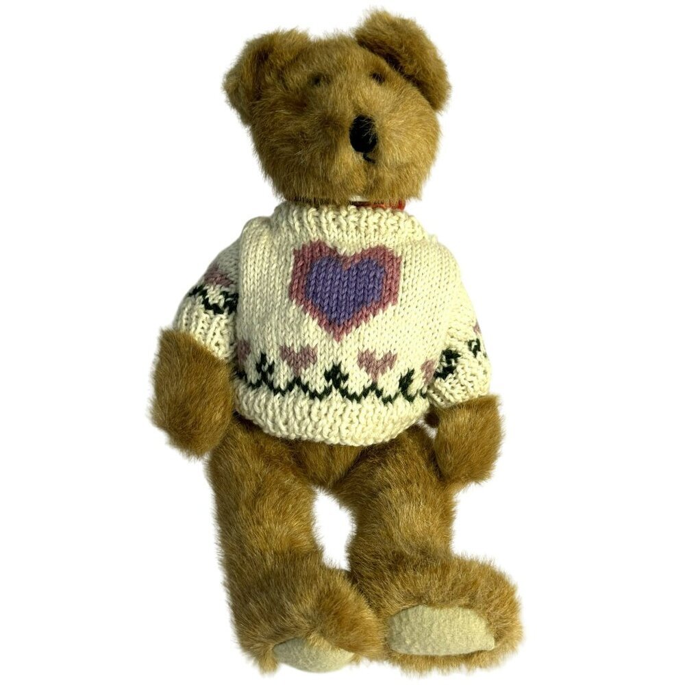 Lexin Posable Golden Bear Wearing Removable Handknit Heart Sweater